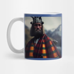 Scottish Highlander in Clan Tartan Mug